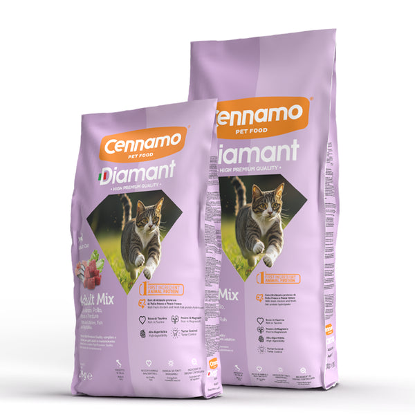 DIAMANT Micio Mix Adult con Manzo Pollo Pesce e Verdure